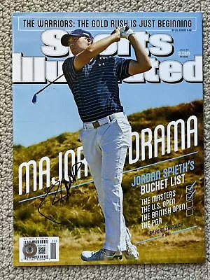 Jordan Spieth Signed June 29 2015 Sports Illustrated No Label Beckett COA • $150