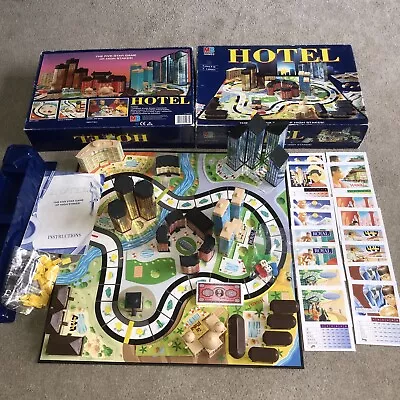 Vintage 1996 Hotel Board Game MB Games 1986 100% Complete - Some Sealed • £89.95