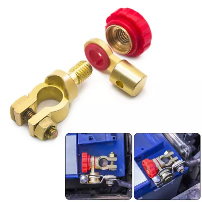 Battery Link Terminal Quick Cut Off Switch Master Disconnect Isolator Breake Car • £5.49