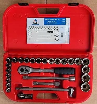 ACESA Socket Set 1/2 Dr Metric 27pcs Made In Spain • $180