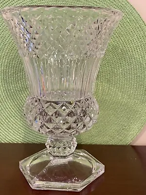 $165 • Buy Val St Lambert Signed Crystal Glass Vase 9 1/2  
