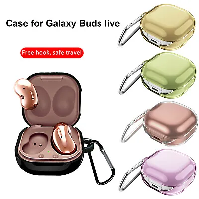 Protective Cover Clear PC Case For Samsung Galaxy Buds Live Earphone With Hook❤️ • $15.47