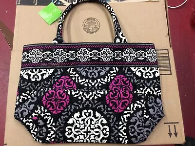 Vera Bradley Holiday Tote In Canterberry Magenta Retired Pattern (13310-149) • $9.99