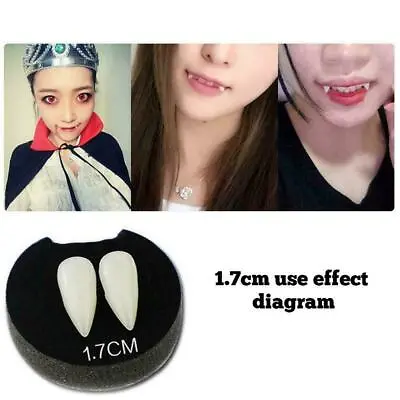 Luminous Cosplay Denture Vampire Teeth Fang Costume Fancy Dress Party Makeup Kit • £3.08