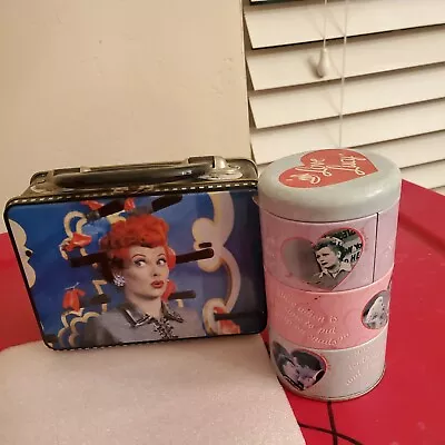 I Love Lucy  Metal Lunch Box And Stacking Tins • $35.99