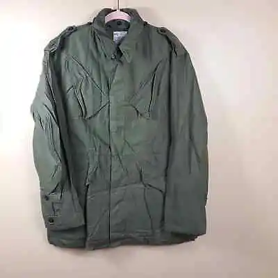 Vintage KL Army Green Cotton Military Jacket Size S/M • $35