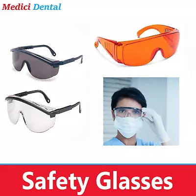 Dental Lab Safety Eyewear Safety Glasses UV Protection Anti-Fog Safety Goggles • $12.15
