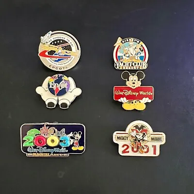 Vintage Walt Disney World Collectible Pins Mickey Mouse EPCOT Center - 6 Pins • $29.99