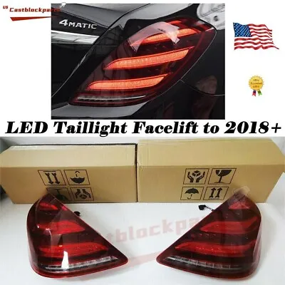 For 2013-17 Mercedes W222 S Class Facelift 2018-2021 Plug And Play LED Taillight • $398.94