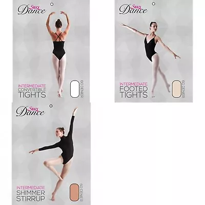 £5.89 • Buy Girls Tights Footed Convertible Ballet Tights Tan Theatrical Pink Silky
