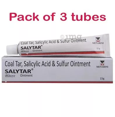 3 X Coal Tar & Salicylic Acid Sulfur Ointment (3 X 15gm) For Skin Care • £12.74