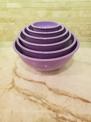 Melange Kitchen 6 Piece Melamine Mixing Bowl Set - Nesting - Purple • $5.95