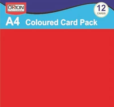 A4 Coloured Card Pack Activity Card A4 Coloured Paper - 12 Cards • £4.99