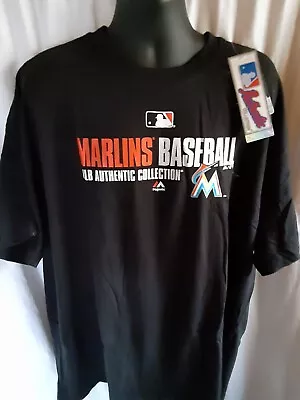 Miami Marlins Men's Majestic Big & Tall Shirt  3X • $17.99