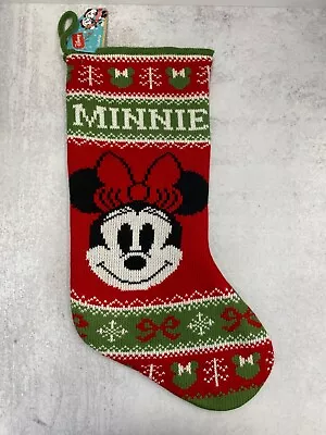 Disney Minnie Mouse Christmas Stocking 19  Long Christmas Decor • $12.99