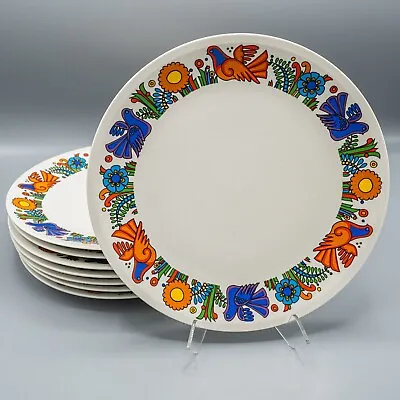 HEAVY USE Villeroy & Boch Acapulco Dinner Plates 10 3/8   Set Of 8 FREE USA SHIP • $240