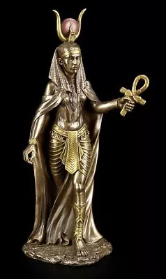 Hathor-Goddess Of Pleasure Dance And The Arts Cold Cast Bronze Great Details. • £62.50