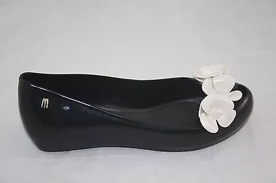 Wmns 31739 Melissa Ultragirl Xi Ad 51492 Black/white Flat Shoe Msrp $105.00 • $59.99