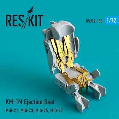 KM-1M Ejection Seat (MiG-21 MiG-23 MiG-25 MiG-27) 1/72 ResKit RSU72-0158 • $5.25