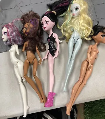 Mattel Monster High Doll No Clothes Missing Parts Doll Lot (5) • $32