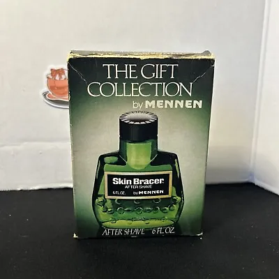 VINTAGE Bottle Of MENNEN SKIN BRACER  AFTER SHAVE THE GIFT COLLECTION  In BOX • $34.20