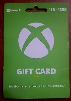 Xbox Gift Card $50 Physical Card New FREE SHIPPING  • $40.99