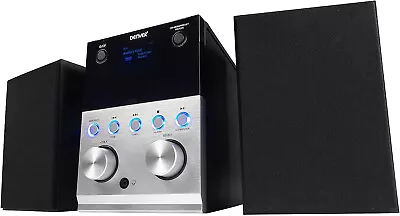 Compact Micro HiFi Denver MDA-260 DAB+ CD Bluetooth USB • £99.99