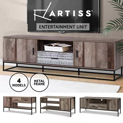 $124.95 • Buy Artiss TV Cabinet Entertainment Unit Stand Storage Drawers Industrial Rustic