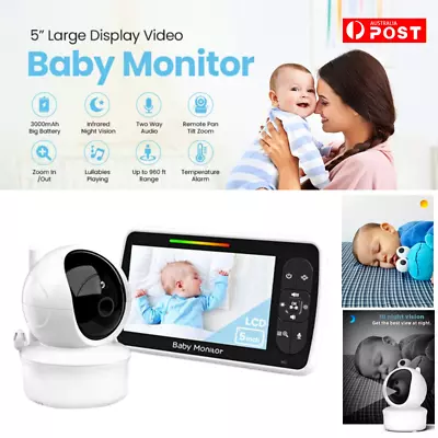 5  Wireless Baby Safety Camera Audio Control Night Vision Surveillance Monitor A • $115.89