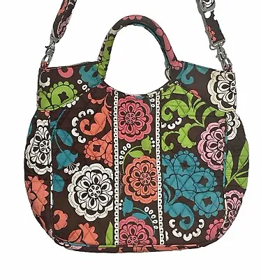 2013 Retired Vera Bradley Lola Purse Floral Two Way Tote Shoulder Bag With Strap • $24.90