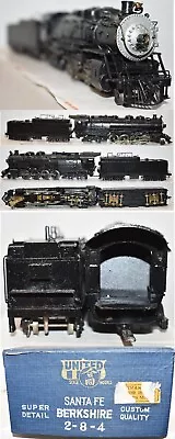 Santa Fe Berkshire 2-8-4 Brass Berkshire United Scale Models HO BA23.19 • $150