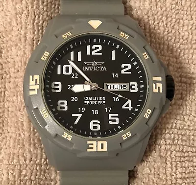 Men's Invicta Coalition Forces Watch - Grey/ Day/Date/ 25325 • $25