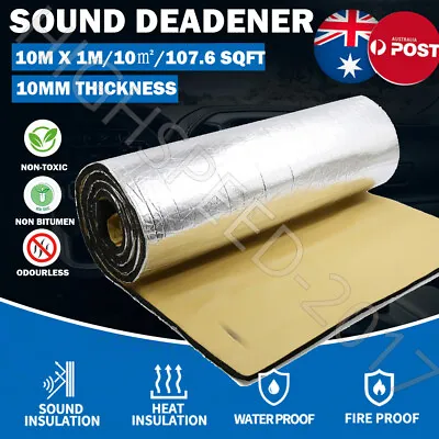 $170.99 • Buy 10㎡ Sound Deadener Heat Proof Insulation Noise Proofing Foam Car Auto Shield