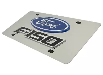 Ford F-150  3D Emblem Mirrored Chrome Stainless License Plate Official Licensed • $39.95