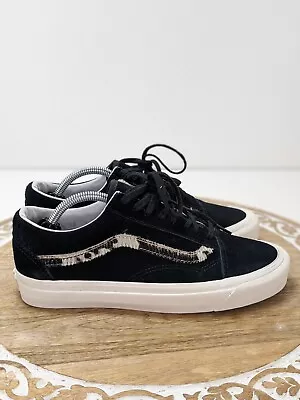 Vans Womens Size 8 Skate Shoes Court Tennis Shoe Black • $35