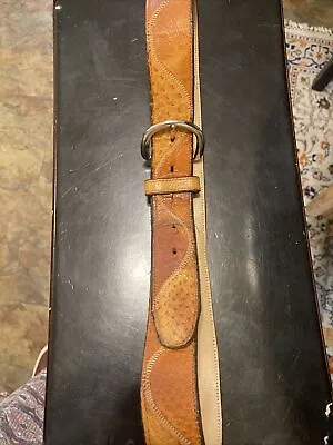 Dundee Belt Ostrich 36” Waist “1124” Vintage  • $16