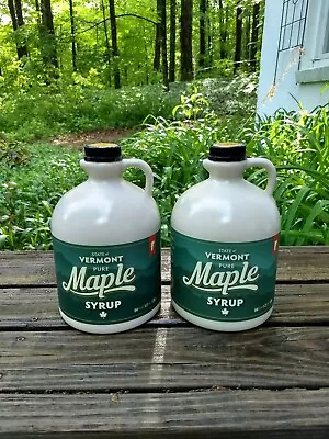 2 Half Gallons Of Pure Vermont Maple Syrup Grade A Amber • $49.99