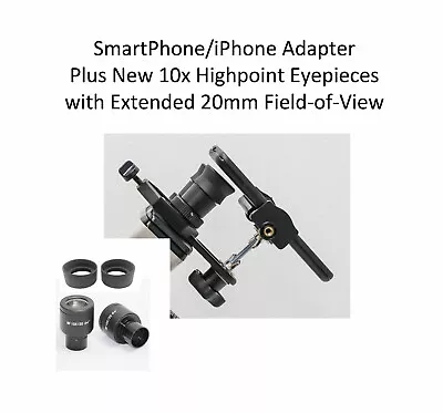 Microscope Eyepiece Camera Adapter For Smartphone & IPhone + 10x 20mm Oculars • $99.95