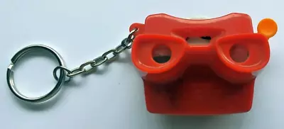 Mini ViewMaster Keychain Miniature Red Viewer Key Ring 2 3/8  Across 1997. • $7.99