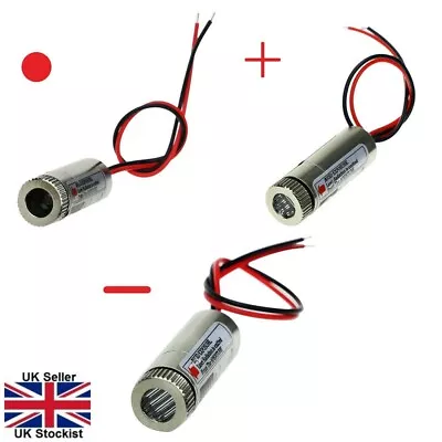 Red Laser Diode Beam Module Adjustable - DC 3V 5V 650nm 5mW Dot Point Cross Line • £3.71