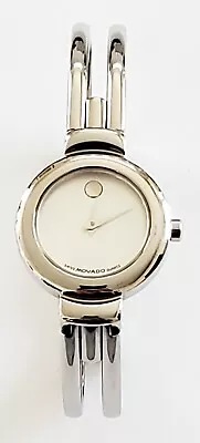 Women's Ladies Movado Swiss Harmony MOP Dial Bangle Watch Runs New Battery • $8.50