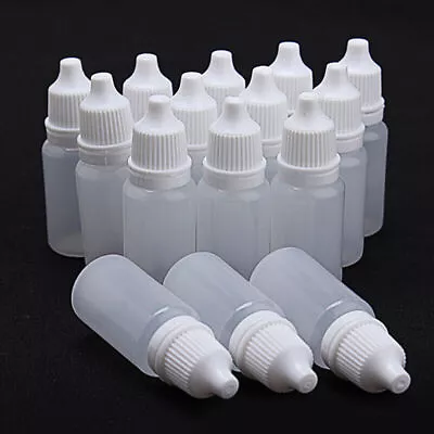 20ml Plastic LDPE Eye Dropper Bottles Liquid Squeezable Empty HOTS 5/10/20 Pcs • $4.90