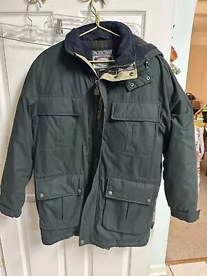 Vnt 90s Pacific Trail London Fog Down Full Jacket Small Green Zip 46 Chest Coat • $34