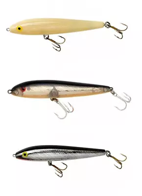 Rebel Jumpin' Minnow Topwater Bait 4 1/2 Inch Topwater Walker Bass Fishing Lure • $11.98