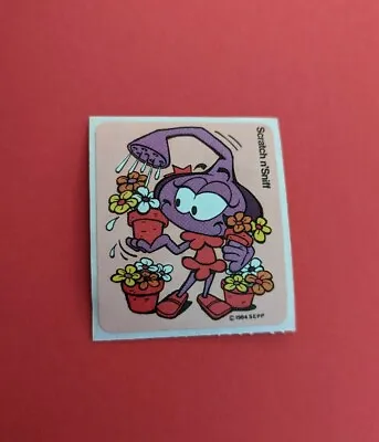 Vintage Scratch N Sniff Sticker 80s Snorks Cartoon Flowers • $3.75