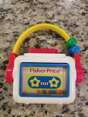 Fisher Price Vintage 1992 Baby Cassette Tape Player Rattle Toy Squeaks FREE S/H • $18.11