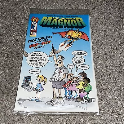 The Mighty Magnor #1 Pop-Out Cover Sergio Aragones 1993 Malibu Comics Sealed Bag • $7.99