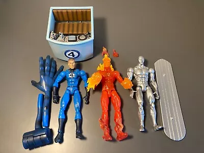 Marvel Legends Fantastic Four Bundle Mr Fantastic Silver Surfer Human Torch Rare • £0.99