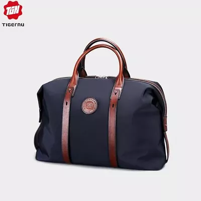 Tigernu Vintage Leather High Quality Large Capacity Travel Bag Women Men Handbag • $179.90
