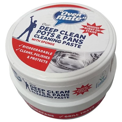 £8.99 • Buy Oven Mate Deep Clean Pots And Pans Cleaning Paste 250g With Sponge Biodegradable